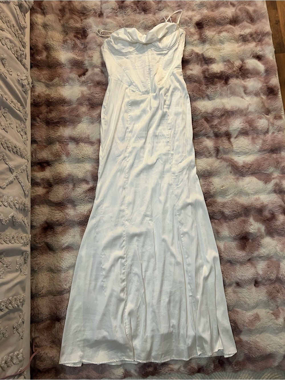 White Spaghetti-Strap Maxi Dress — Women